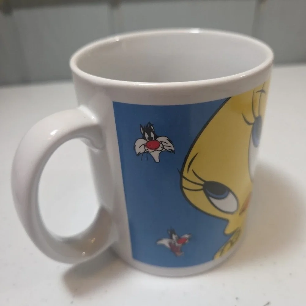 Vintage Looney Tunes Tweety Bird Mug Coffee Avon Gibson 1998 Warner Bros